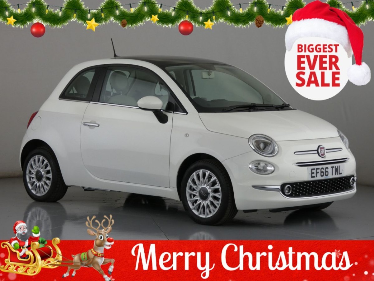 FIAT 500 1.2 LOUNGE DUALOGIC 3D 69 BHP - 2016 - £11,400