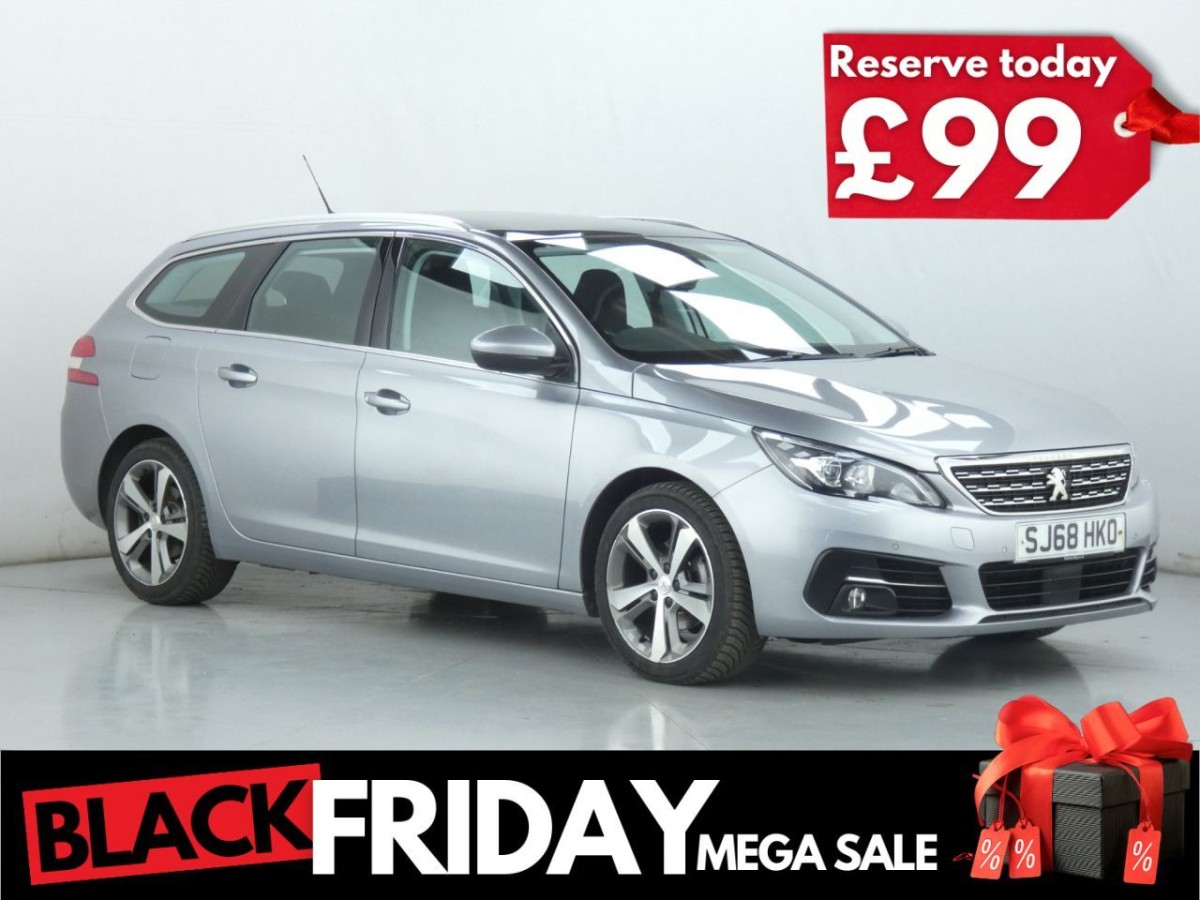 PEUGEOT 308 1.5 BLUE HDI S/S SW ALLURE 5D 129 BHP - 2018 - £8,700