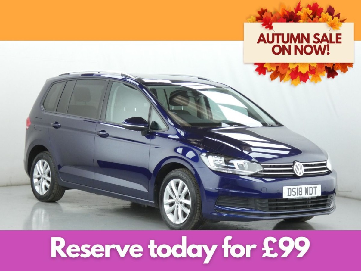 VOLKSWAGEN TOURAN 2.0 SE FAMILY TDI BLUEMOTION TECHNOLOGY DSG 5D 148 BHP - 2018 - £16,700