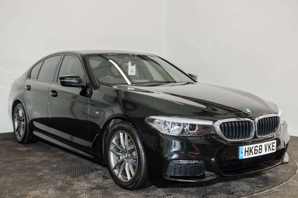BMW 5 SERIES 2018 (68) 2.0 520D M SPORT SALOON 4DR DIESEL AUTO EURO 6 (S/S) (190 PS)