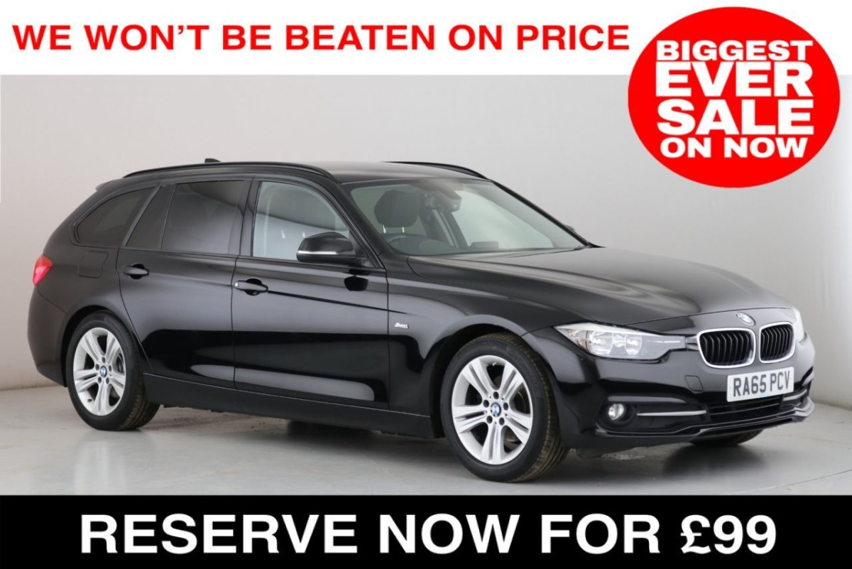 BMW 3 SERIES 2.0 320D ED SPORT TOURING 5D 161 BHP - 2016 - £11,700