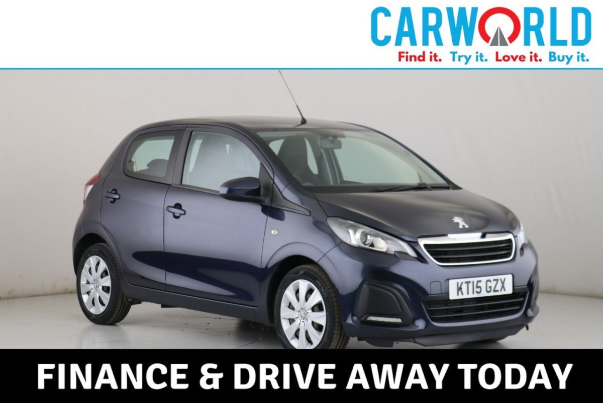 PEUGEOT 108 1.0 ACTIVE 5D AUTO 68 BHP HATCHBACK - 2015 - £8,490