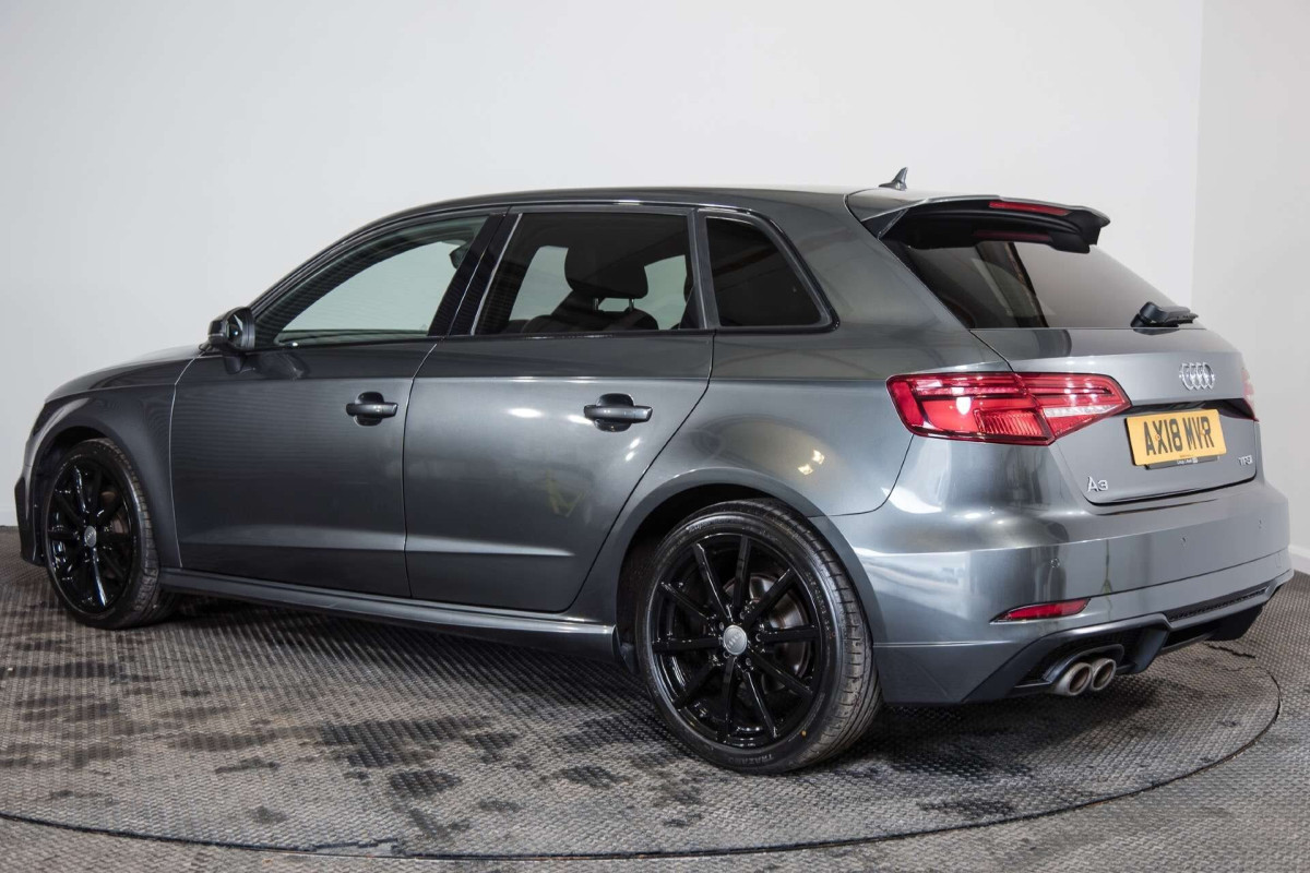 AUDI A3 2018 (18) 1.5 TFSI COD BLACK EDITION SPORTBACK 5DR PETROL MANUAL EURO 6 (S/S) (150 PS - 2018 - £10,500