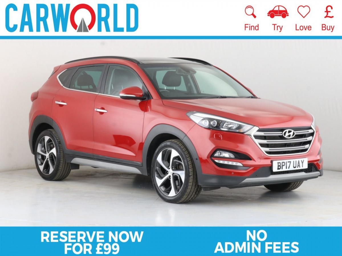 HYUNDAI TUCSON 1.7 CRDI PREMIUM SE BLUE DRIVE 5D 139 BHP - 2017 - £21,600