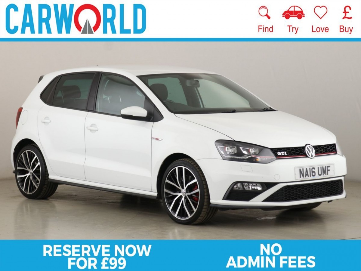 VOLKSWAGEN POLO 1.8 GTI 5D 189 BHP - 2016 - £11,990