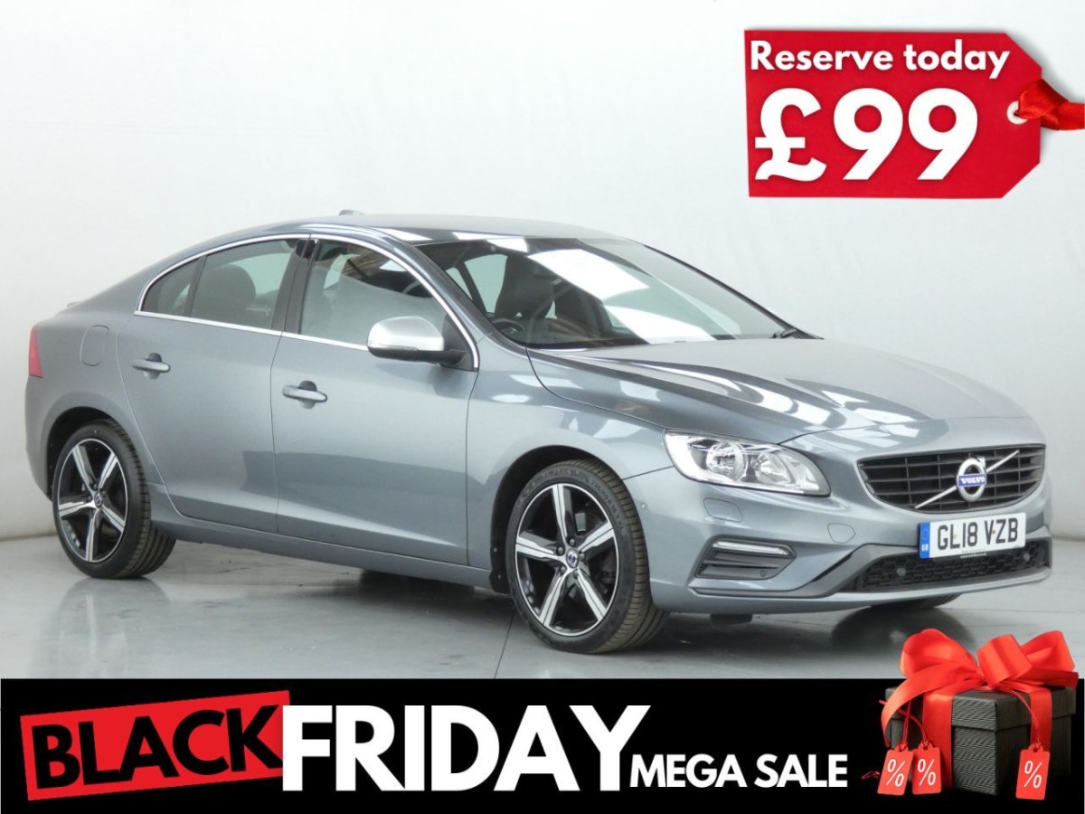 VOLVO S60 2.0 D3 R-DESIGN NAV 4D 148 BHP - 2018 - £10,700