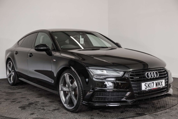 AUDI A7 2017 (17) 3.0 TDI V6 BLACK EDITION SPORTBACK 5DR DIESEL S TRONIC QUATTRO EURO 6 (S/S)