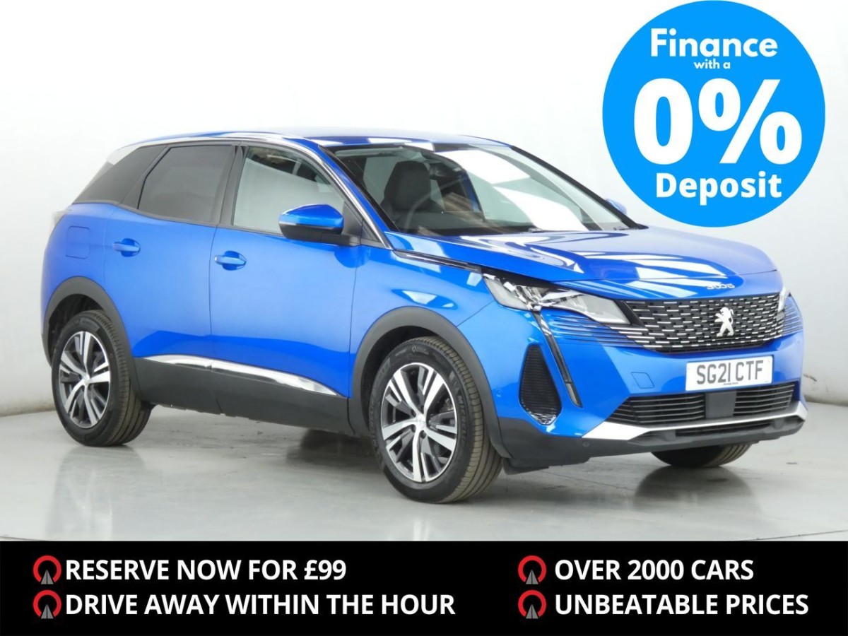 PEUGEOT 3008 1.5 BLUEHDI S/S ALLURE 5D 129 BHP - 2021 - £16,990