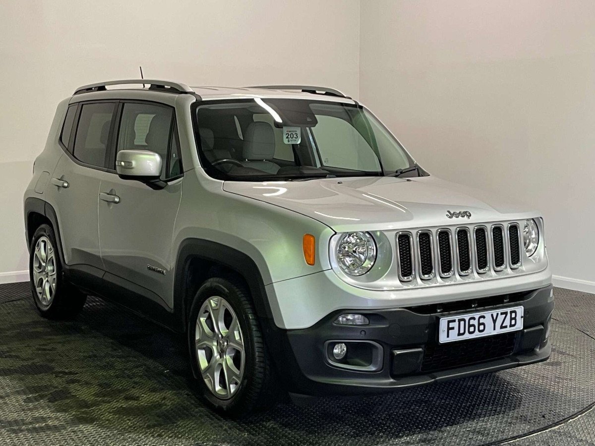 JEEP RENEGADE 2016 (66) 1.6 MULTIJETII LIMITED SUV 5DR DIESEL MANUAL EURO 6 (S/S) (120 PS) - 2016 - £8,500
