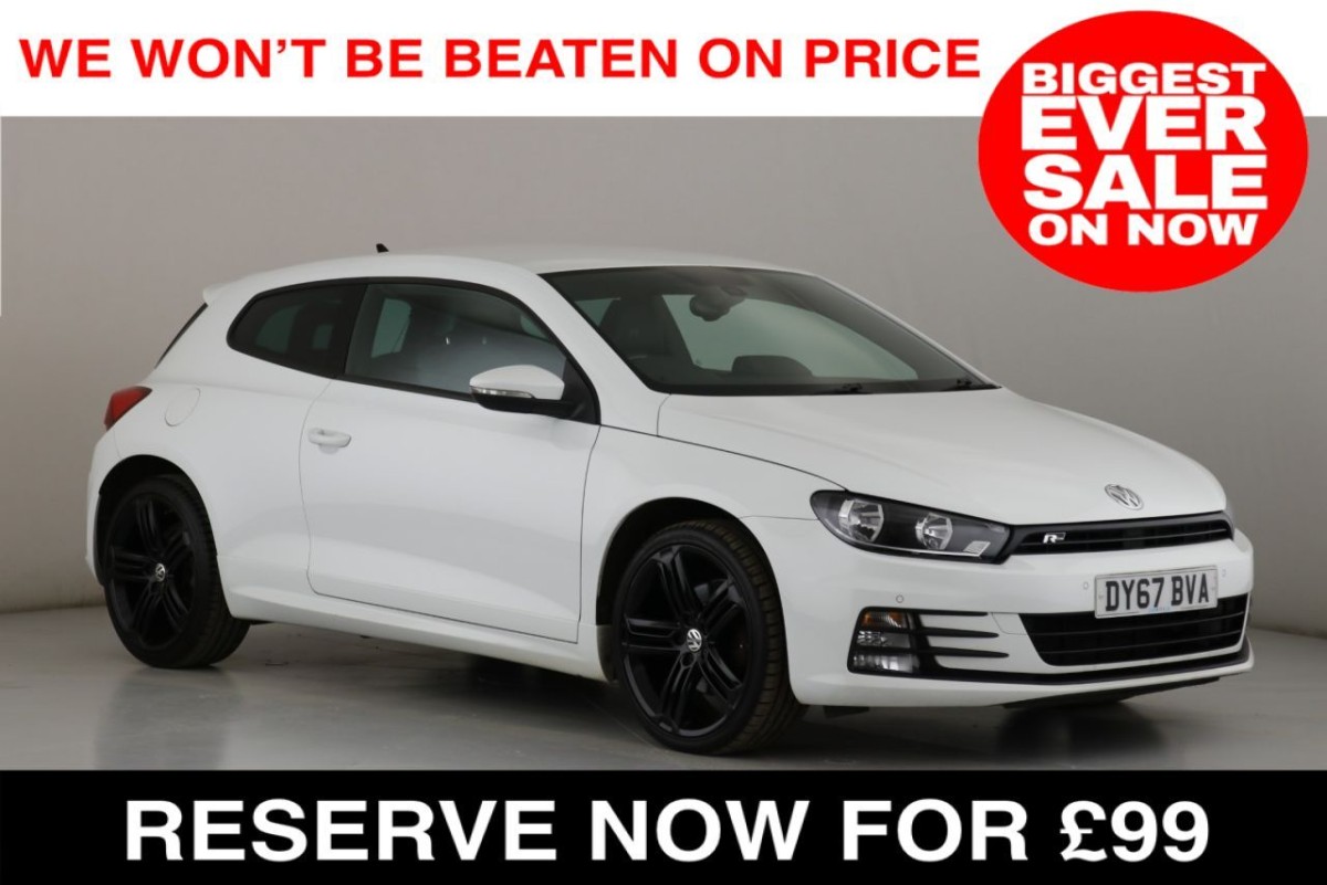 VOLKSWAGEN SCIROCCO 2.0 R LINE TDI BLUEMOTION TECHNOLOGY 2D 182 BHP - 2017 - £12,990