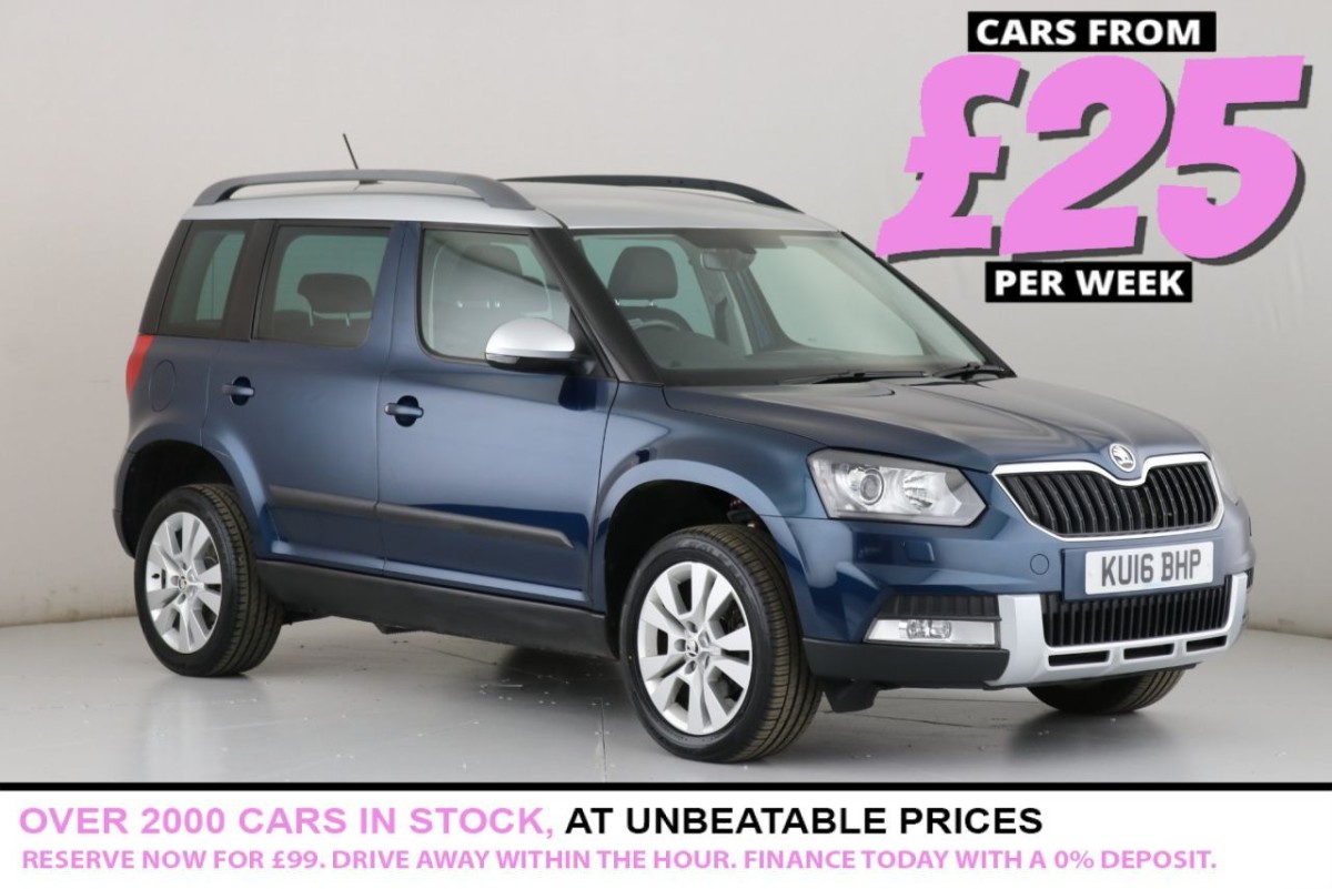 SKODA YETI OUTDOOR 2.0 SE L TDI DSG SCR 5D 148 BHP - 2016 - £13,200