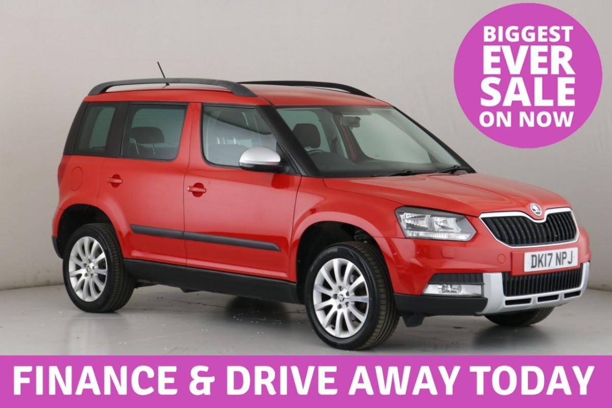 SKODA YETI OUTDOOR 2.0 SE TDI SCR 4WD 5D 109 BHP - 2017 - £12,400