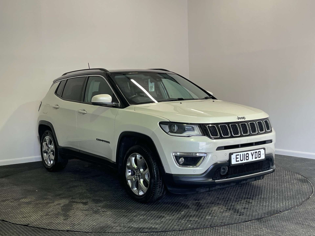 JEEP COMPASS 2018 (18) 1.4T MULTIAIRII LIMITED SUV 5DR PETROL MANUAL EURO 6 (S/S) (140 PS) - 2018 - £9,350
