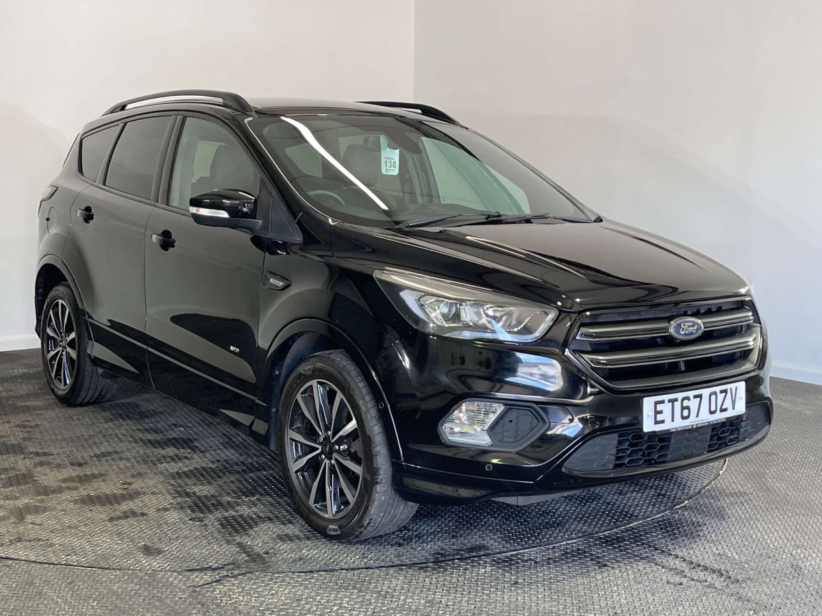 FORD KUGA 2018 (67) 2.0 TDCI ECOBLUE ST-LINE SUV 5DR DIESEL MANUAL AWD EURO 6 (S/S) (180 PS) - 2018 - £12,900