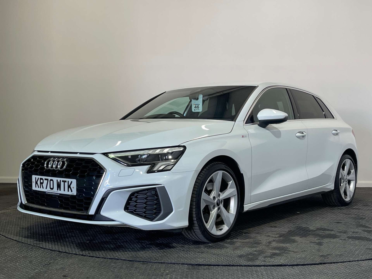 AUDI A3 2020 (70) 1.5 TFSI 35 S LINE SPORTBACK 5DR PETROL MANUAL EURO 6 (S/S) (150 PS) - 2020 - £16,650